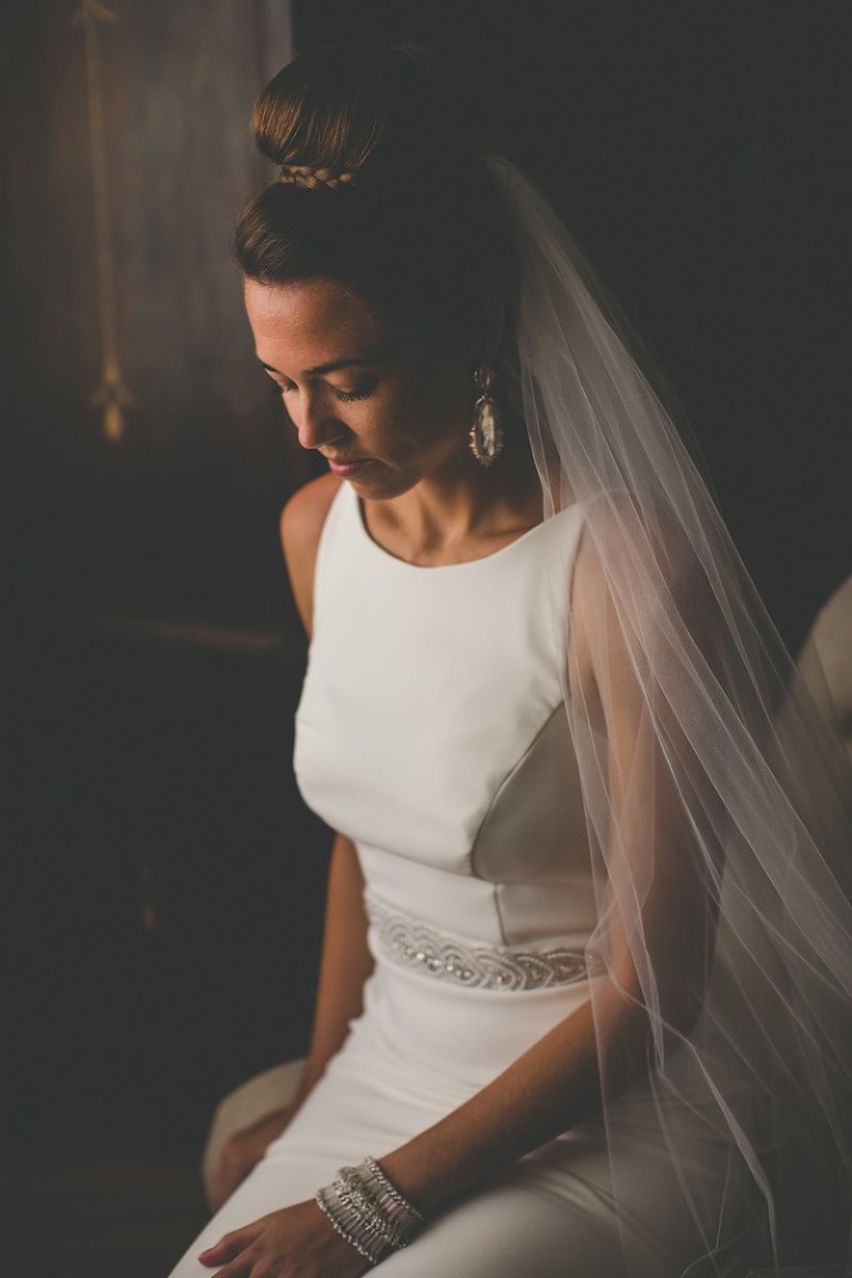 bridal portrait getting ready