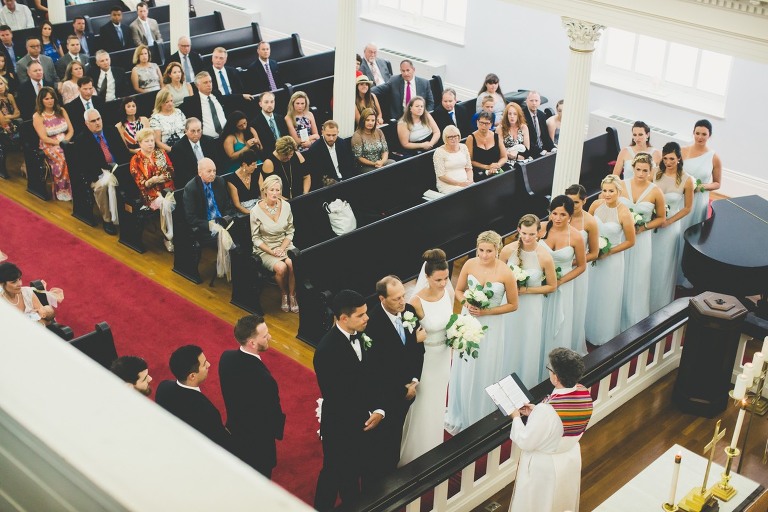 dad giving away bride