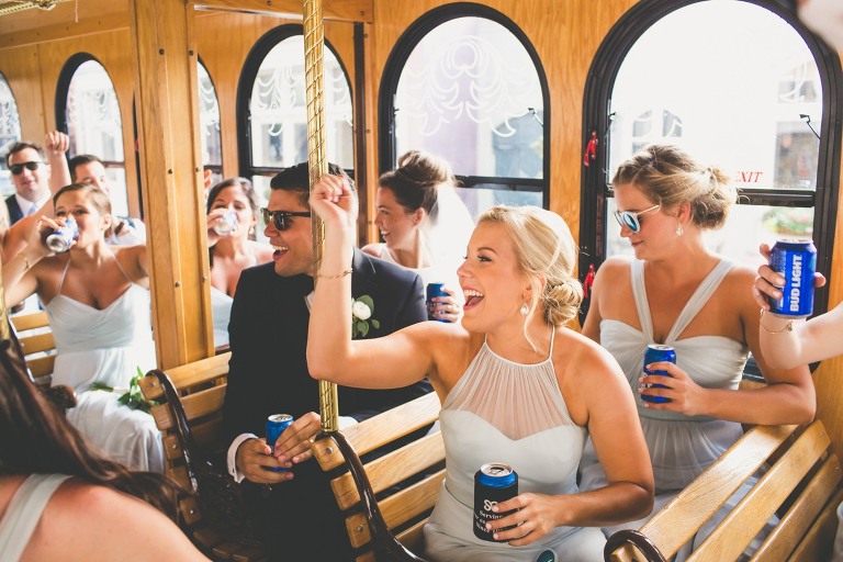 bridal party trolley charleston