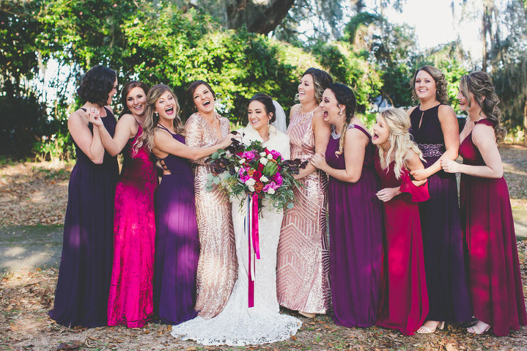 Bridesmaids and Bride