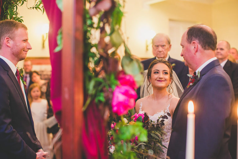 Dad giving daughter away ceremony