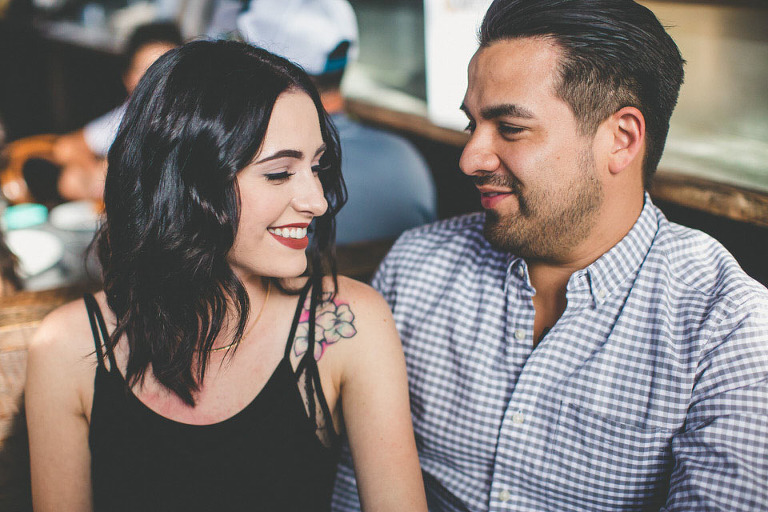 Hip Couple Engagement Session St. Augustine Florida Laughing