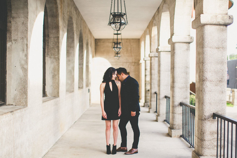 Couple Engagement Session St. Augustine Florida Downtown