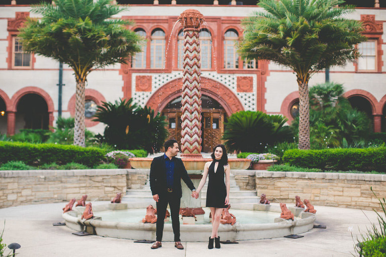 Couple Engagement Session St. Augustine Florida Downtown