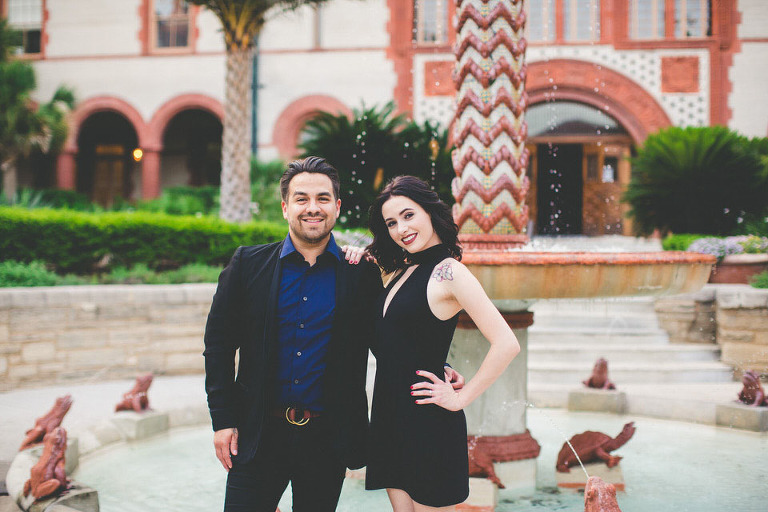 Couple Engagement Session St. Augustine Florida Downtown