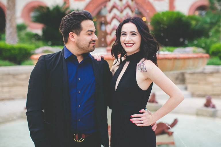 Couple Engagement Session St. Augustine Florida Downtown