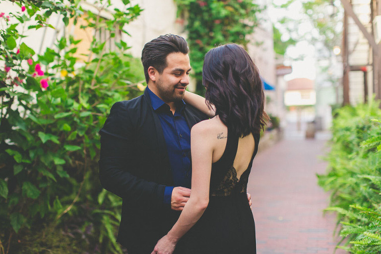 Couple Engagement Session St. Augustine Florida Downtown