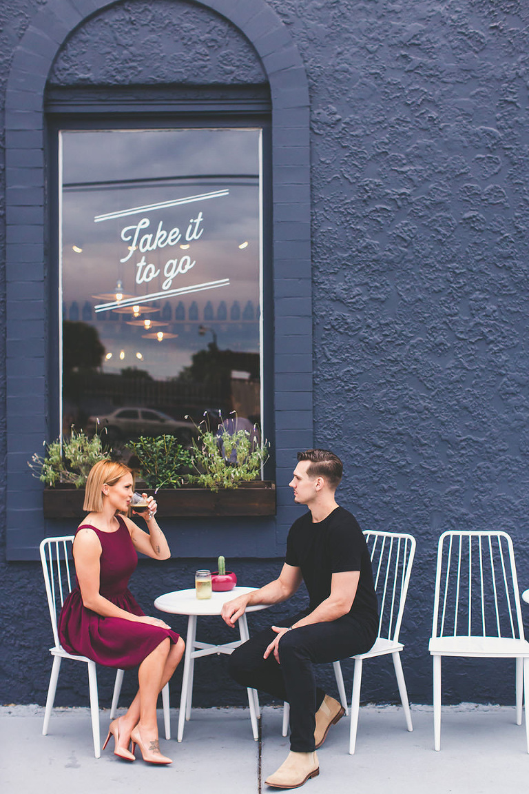 Brittany + Mike Jacksonville Florida Foodie Engagement Session