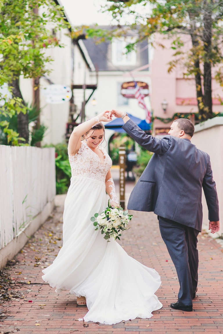 Paige & Sway's White Room Wedding in St. Augustine, Florida