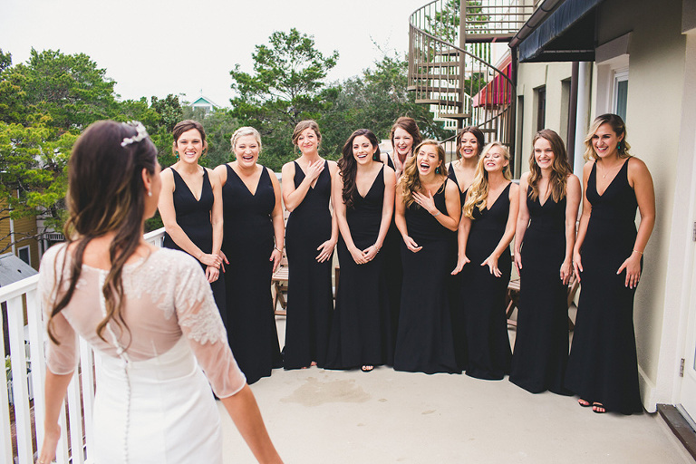 Gracie & Michael's Winter Wedding in Downtown Seaside, Florida