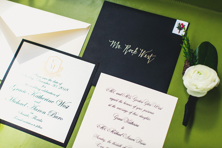 Gracie & Michael's Winter Wedding in Downtown Seaside, Florida