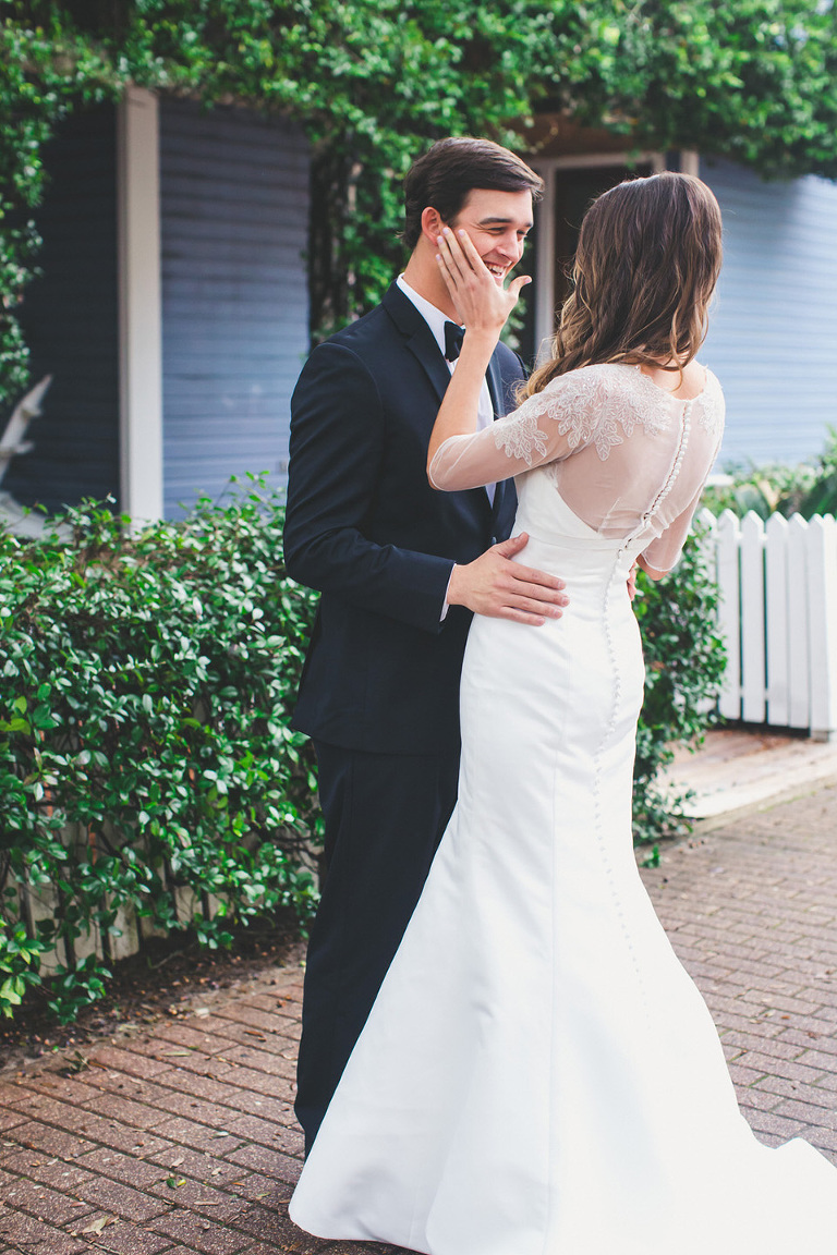 Gracie & Michael's Winter Wedding in Downtown Seaside, Florida