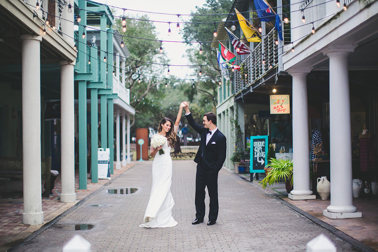Gracie & Michael's Winter Wedding in Downtown Seaside, Florida