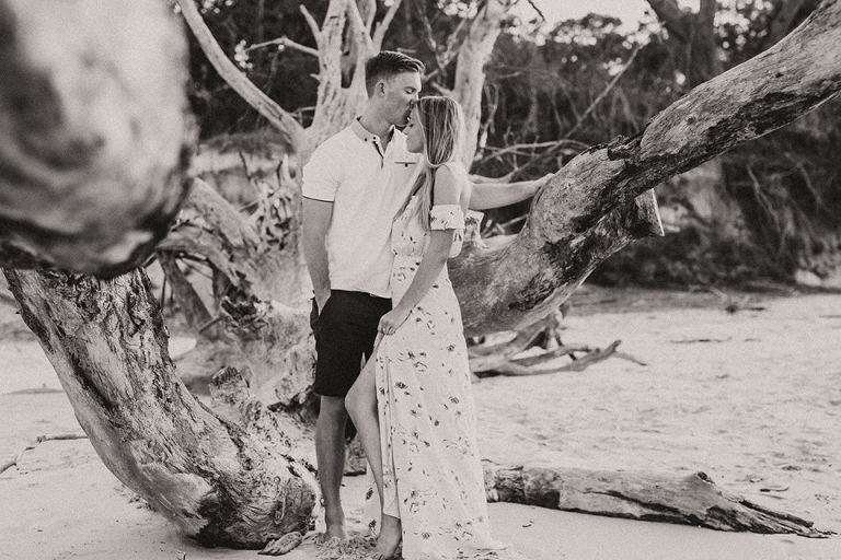 Talbot Island Engagement Session Driftwood Beach