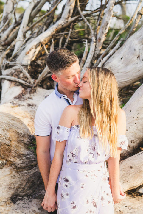 Talbot Island Engagement Session Driftwood Beach