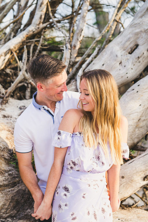Talbot Island Engagement Session Driftwood Beach