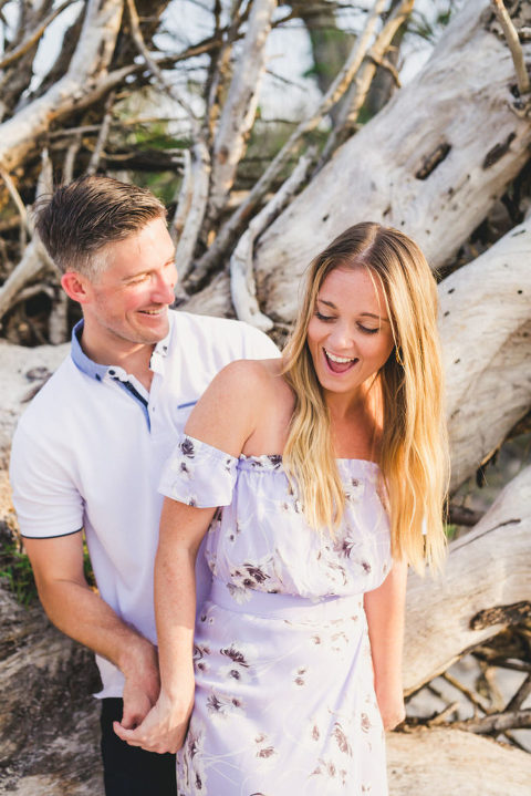 Talbot Island Engagement Session Driftwood Beach