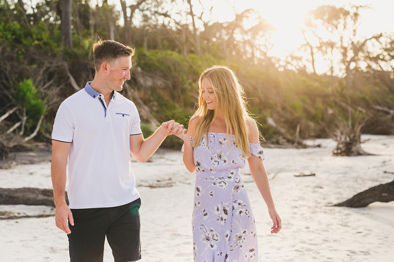 Talbot Island Engagement Session Driftwood Beach
