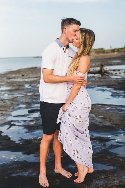Talbot Island Engagement Session Driftwood Beach