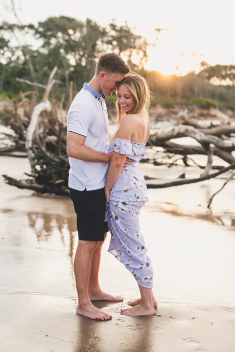 Talbot Island Engagement Session Driftwood Beach