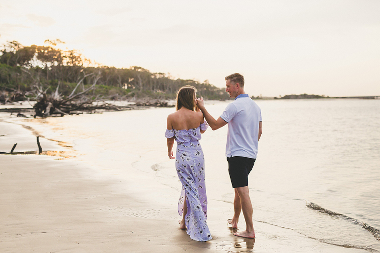 Talbot Island Engagement Session Driftwood Beach
