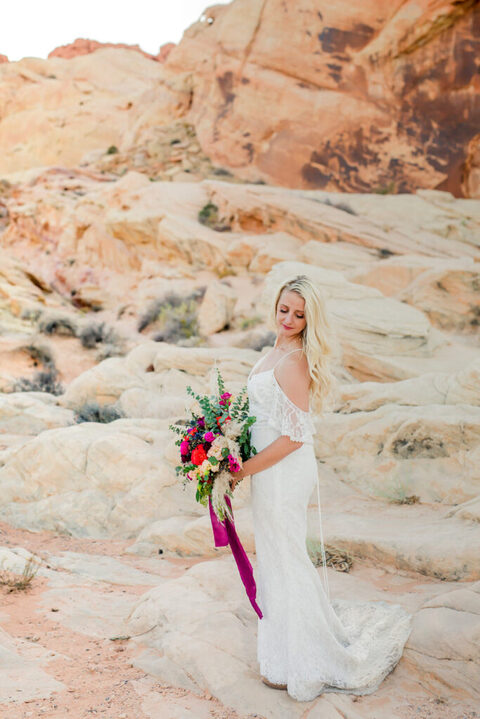 Valley of Fire Canyon Las Vegas Elopement Wedding Photography