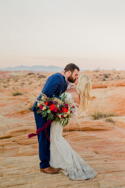Valley of Fire Canyon Las Vegas Elopement Wedding Photography