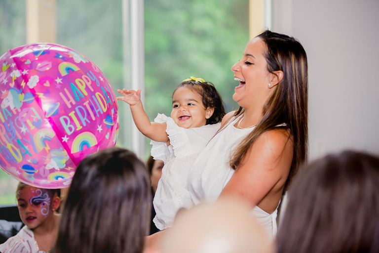 first birthday party baby girl