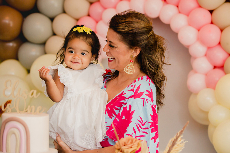 first birthday party baby girl